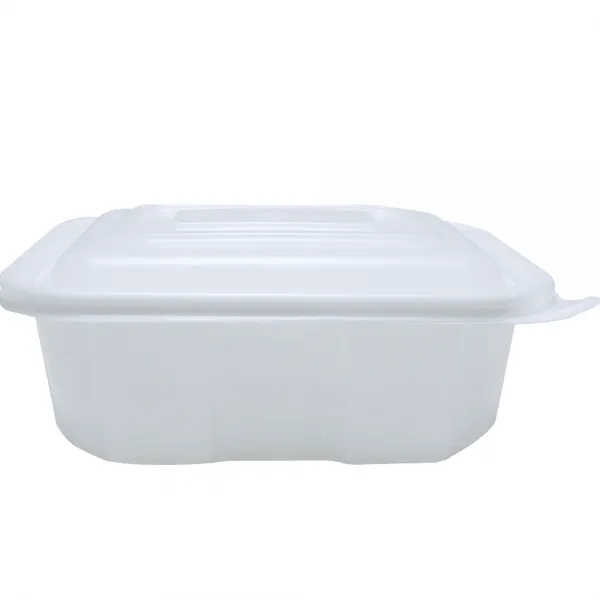 투고팩 사각미니 포장용기 2호 1.2L x 50p + 뚜껑 50p, 1개입, 50개
