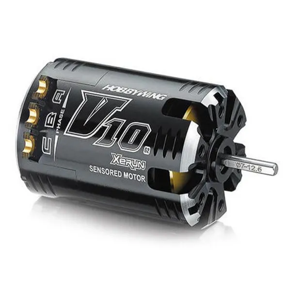 HOBBYWING HW30101104 XERUN-V10-7.5T V10 G2 Sensored Brushless Motor 4550KV RC모터, BLACK, 1개
