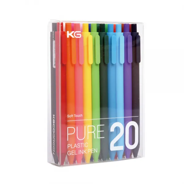 KACO PURE 소프트 젤펜 0.5mm 20p, 혼합 색상, 1세트