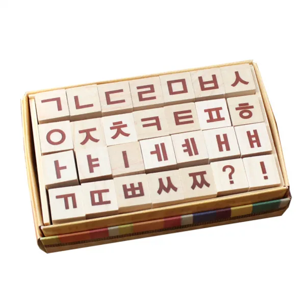 솜씨카드 고딕 한글 스탬프 세트, 혼합 색상, 단일 색상