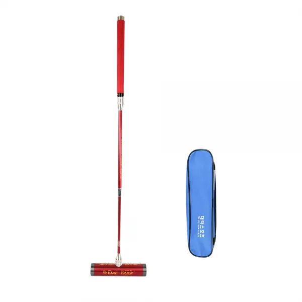 한결 게이트볼 평면그립 3단 줌 스틱 HG-3500, 레드