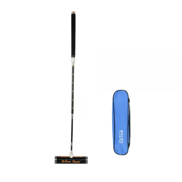 한결 게이트볼 평면그립 3단 줌 스틱 HG-3500, 블랙