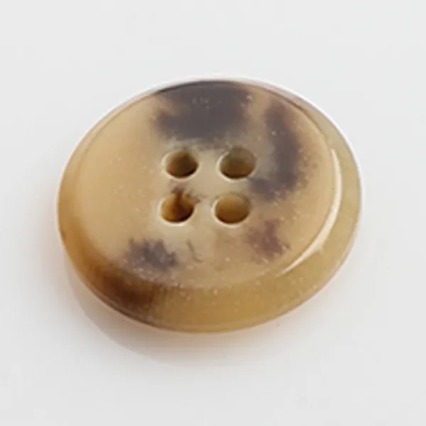 HR빅버튼 안단테 단추 23mm, 연브라운, 12개입