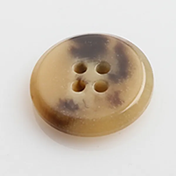 HR빅버튼 안단테 단추 30mm, 연브라운, 12개입