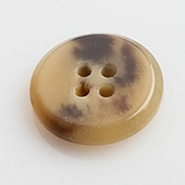 HR빅버튼 안단테 단추 25mm, 연브라운, 12개입