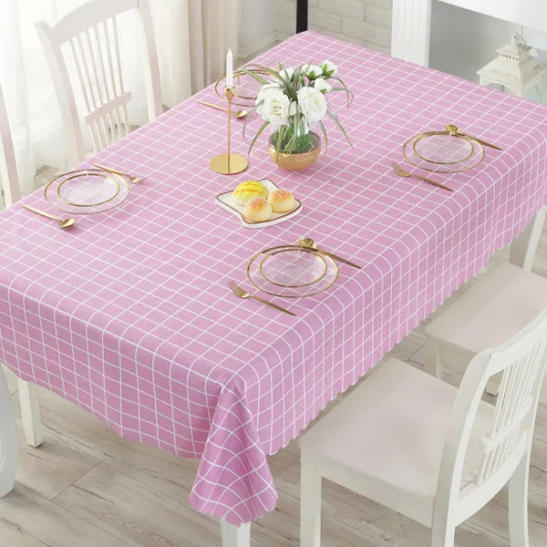 마켓감성 방수격자 테이블보 타입2 110 X 160 Cm