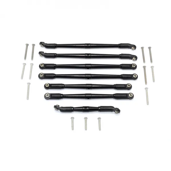 GPM ALUMINUM UPPER & LOWER SUSPENSION LINKS 서스펜션계통부품 7p, BK, 1세트