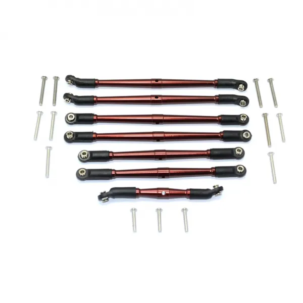 GPM ALUMINUM UPPER & LOWER SUSPENSION LINKS 서스펜션계통부품 7p, BR, 1세트