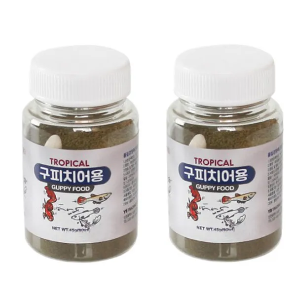 와이비 구피치어 전용사료 90ml 2개입