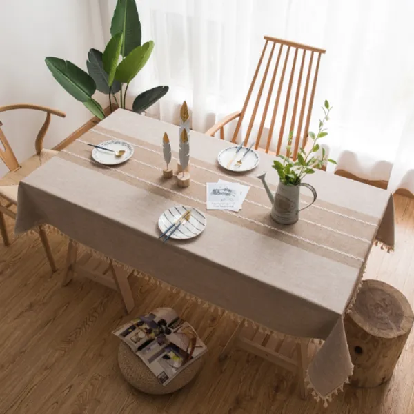 더자카 데일리감성 테이블보, Y432LHLB015, S(가로 140cm x 세로 100cm)