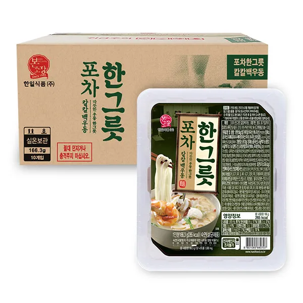 한일본고장 포차한그릇 칼칼백우동, 166.3g, 10개입
