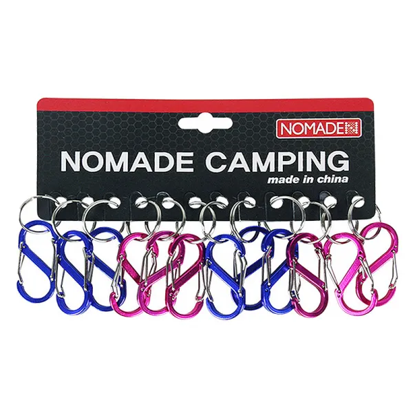 노마드캠핑 S 카라비너 키링 5cm 12p, 랜덤 발송
