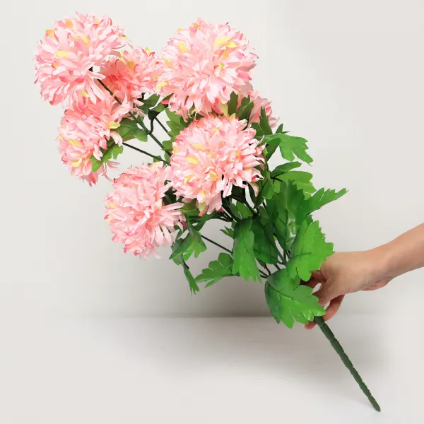 조아트 조화 7송이 대실국화 꽃다발, 핑크