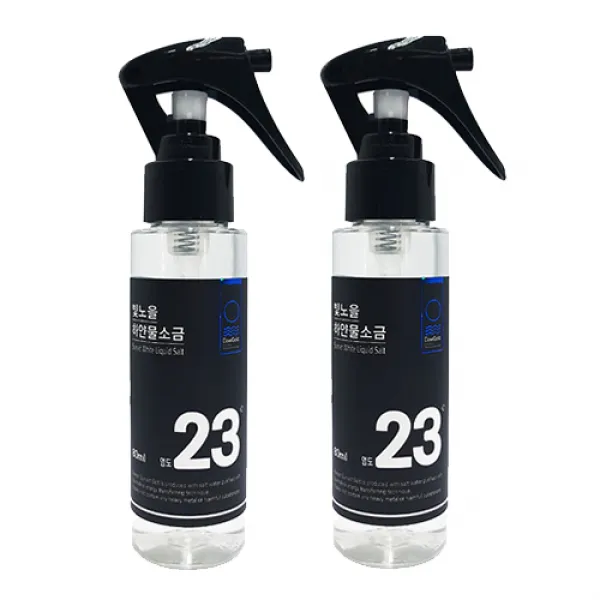 빛노을 하얀 물소금, 80ml, 2개입