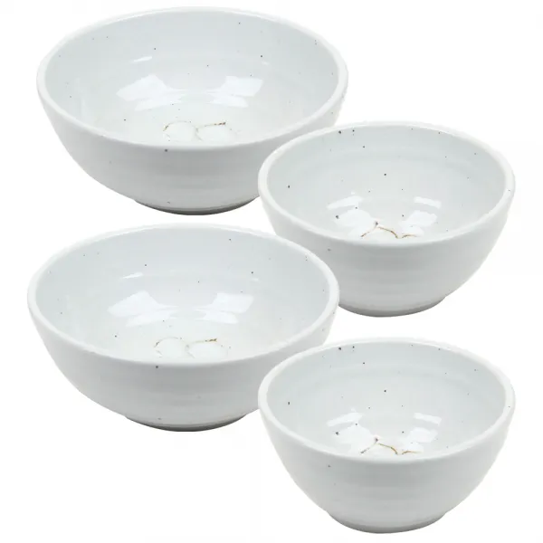 예인도예 목련 공기 2p + 대접 대 2p 2인 세트, B, 공기 2p + 대접 2p