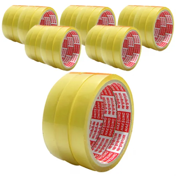 혜성 3등분 스카치테이프 16mm x 25m, 단일 색상, 50개입