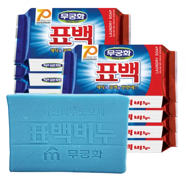 무궁화 표백비누, 230g, 8개입