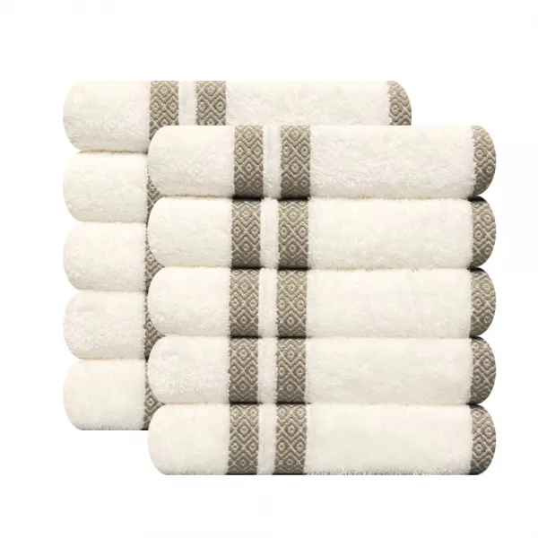 송월타월 루마니아 세면타월 165g, 아이보리, 10개