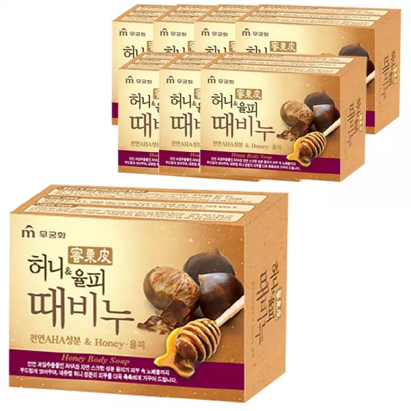 무궁화 허니율피 때비누, 100g, 8개입