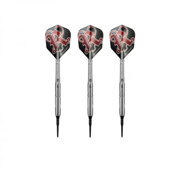 타켓 소프트배럴 레벨 REBEL Raider 16.9g 다트샤프트, 혼합 색상, 3개입