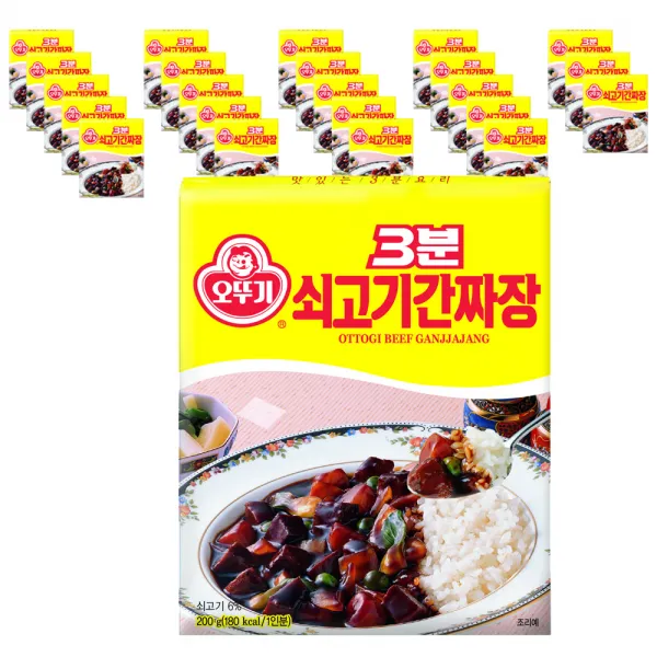 오뚜기 3분 쇠고기 간짜장, 200g, 24개입