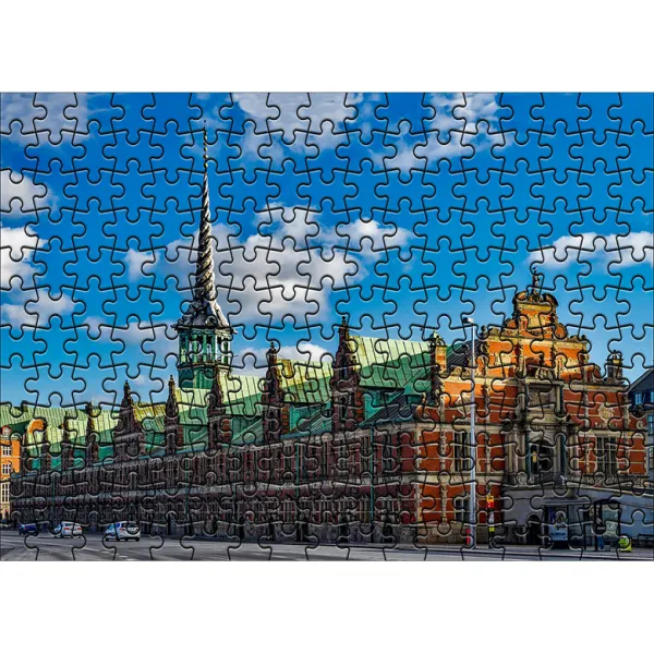 다모아 시험관 직소퍼즐 코펜하겐증권거래소, 204피스, 혼합 색상