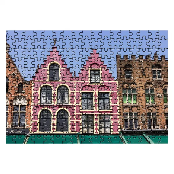 다모아 시험관 직소퍼즐 브뤼헤의각양각색건물들, 204피스, 혼합 색상