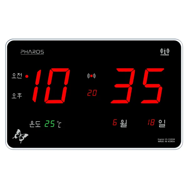 파로스 벽시계 ES-F3203R, 혼합 색상