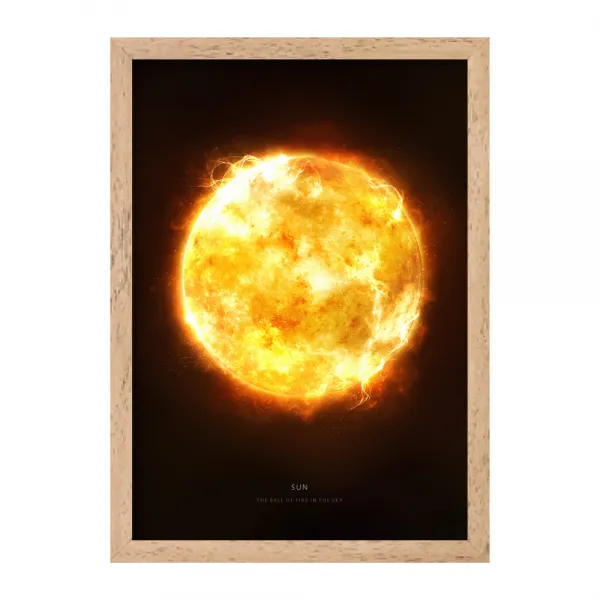씽크어스 북유럽 감성액자 사진 33 태양, 베이지