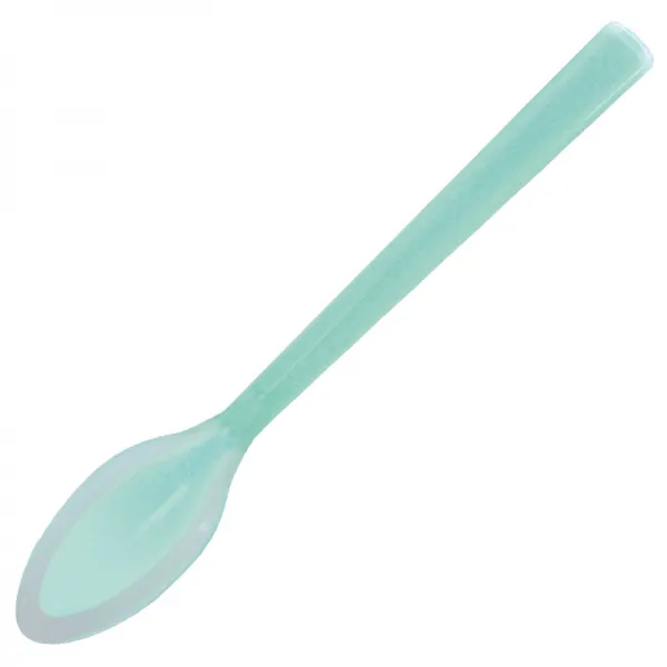 오카베 소프트 터치 실리콘 스푼 인터그레이티트 딥 타입 스몰, BLUE, 1개