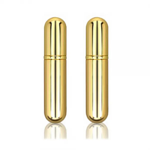 DM 알럽뷰 고급 미니 향수 스프레이 공병 6ml, 라이트골드, 2개입