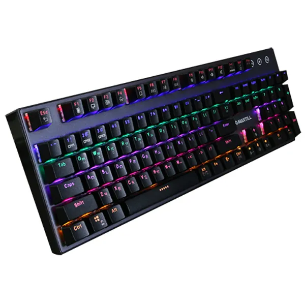 맥스틸 TRON G610K V2 기계식 게이밍 키보드 갈축, 단일 상품, 혼합 색상
