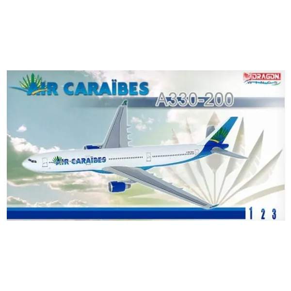 DRAGON 1/400 AIR CARAIBES A330-200 프라모델 여객기, 1개
