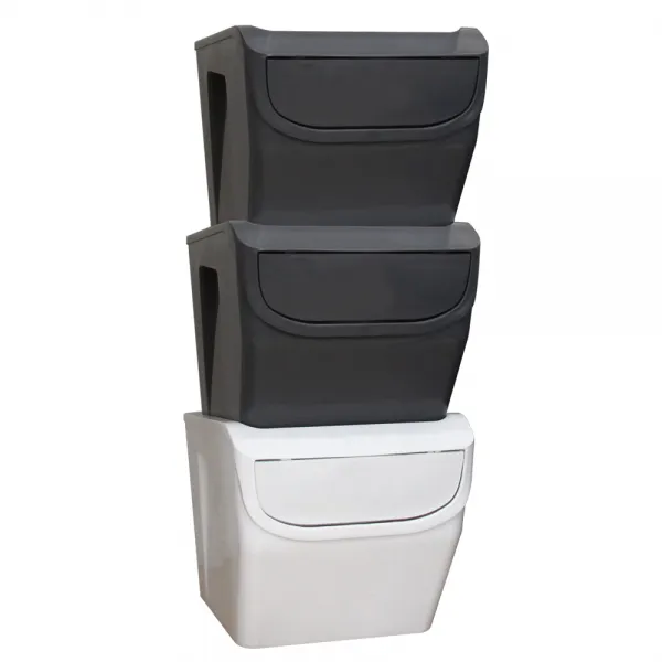 가쯔 모던스윙다단수납정리함 블랙 2p + 화이트, 혼합 색상, 1세트