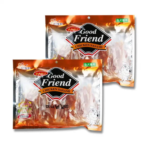 굿프랜드 미니닭갈비 320g, 닭가슴살 + 소가죽 혼합맛, 2개입