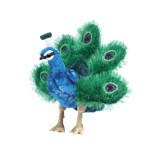 매직캐슬 고급 손인형 공작새 소, 1개