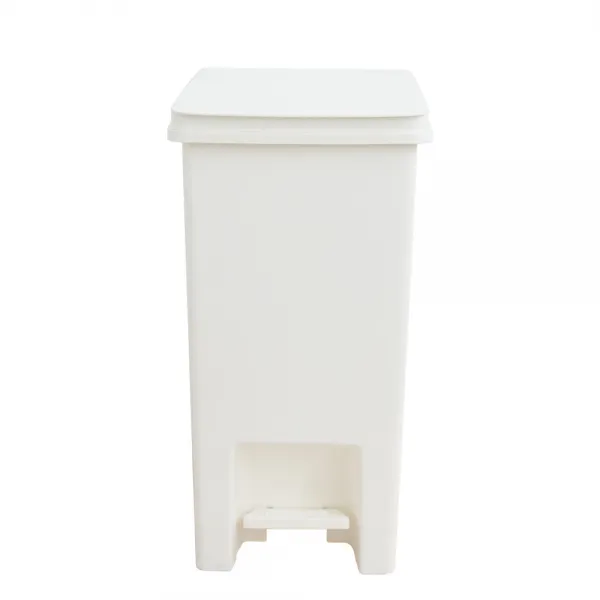 바람 슈슈 페달휴지통 10L, 화이트, 1개