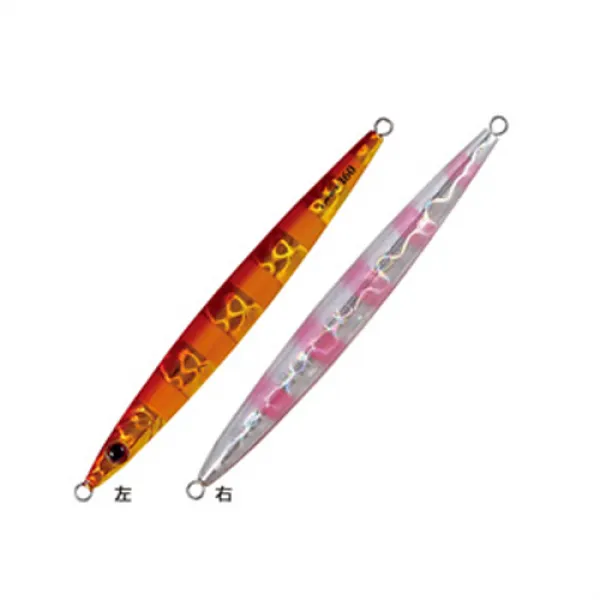 샤우트 랜스 롱메탈지그 루어 104LC, 레드 골드 핑크 지브라(RGPZ), 160g