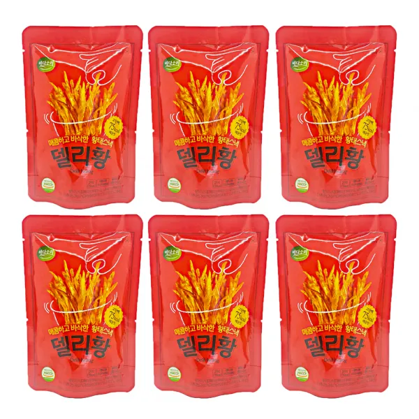 델리황 매운맛 원물간식, 20g, 6개입