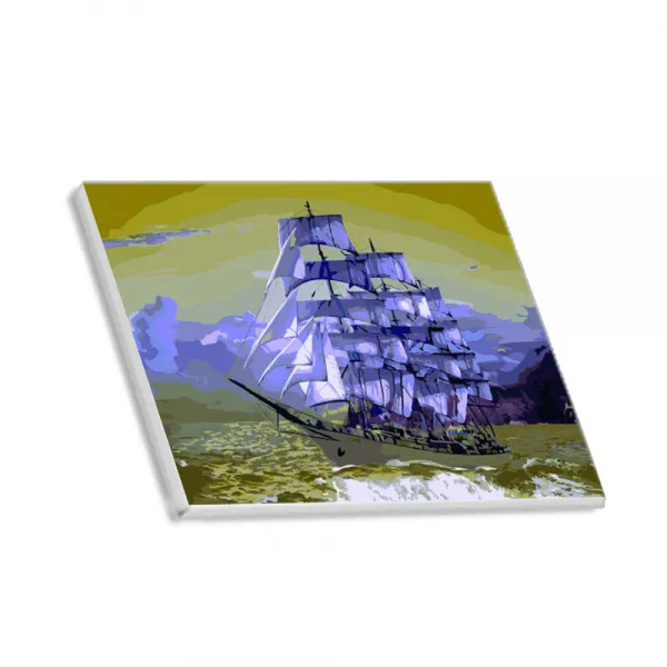 헬로페인팅 직접그리는 DIY 캔버스 도면 하얀돛, 03