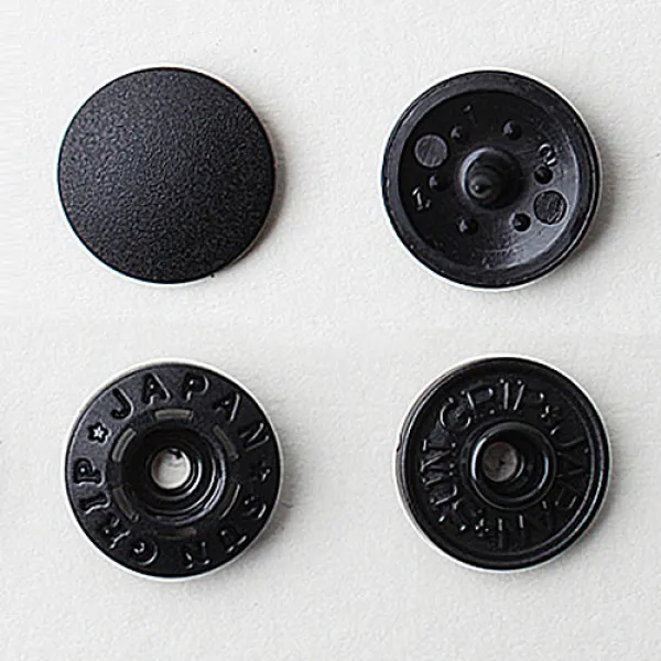 비제이 썬그립 티단추 13mm, 블랙, 100개입