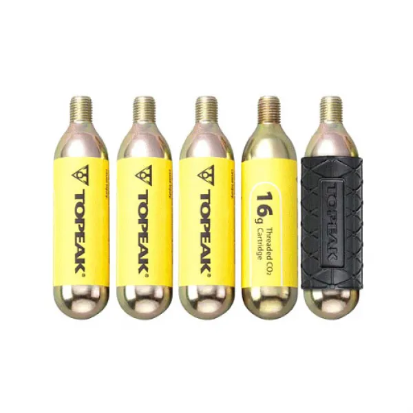 토픽 스레디드 CO2 카트리지 16g x 5p + 실리콘, 혼합 색상, 1세트