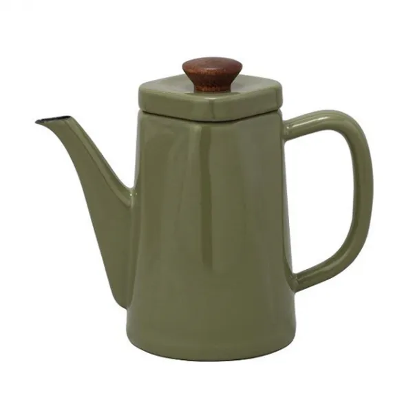 노다호로 ANBI 법랑 주전자, 1.2L, 올리브