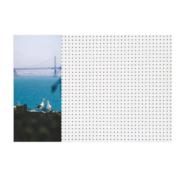 앤비커머스 해변의갈매기 인테리어 타공판 좌WHITE, 1개