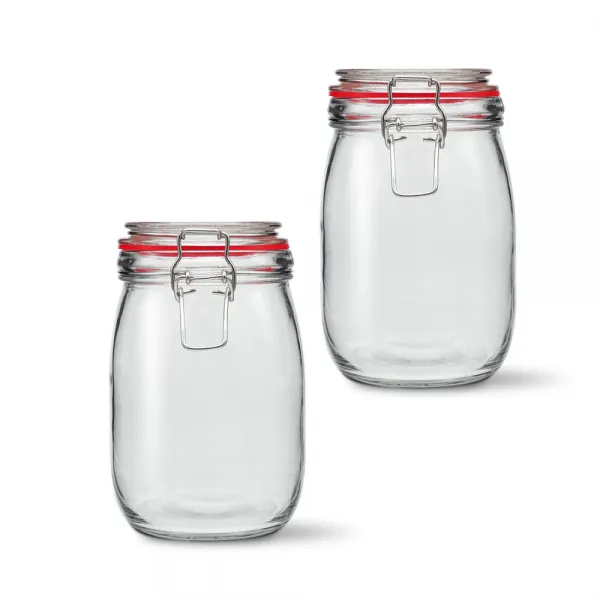 미르 클립 메탈글라스 자, 1L, 2개입