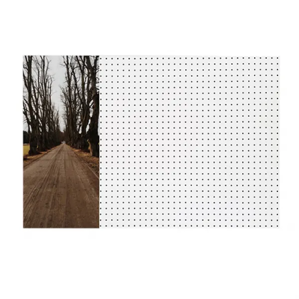앤비커머스 인테리어 타공판 시골길 좌WHITE, 1개