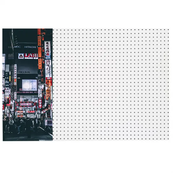 앤비커머스 인테리어타공판 밤거리 좌WHITE, 1개