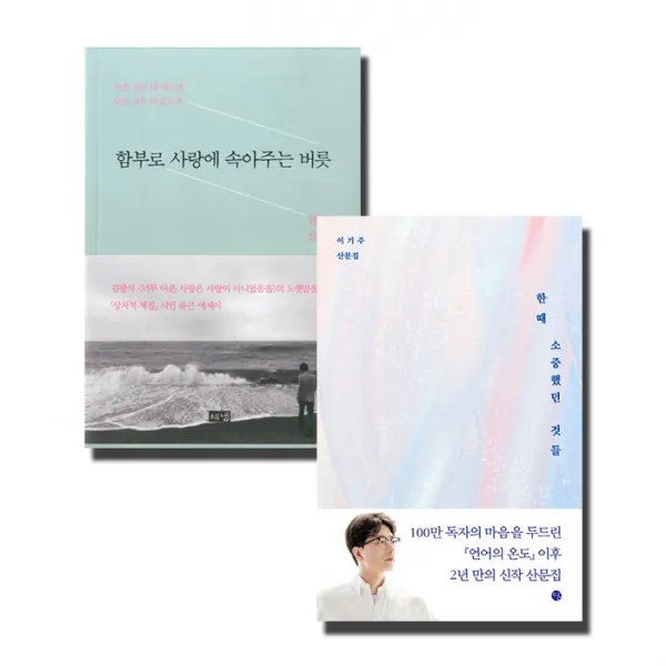 함부로 사랑에 속아주는 버릇 + 한때 소중했던 것들, 해냄출판사,  달
