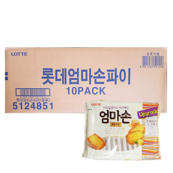 롯데제과 엄마손파이 254g 10개입