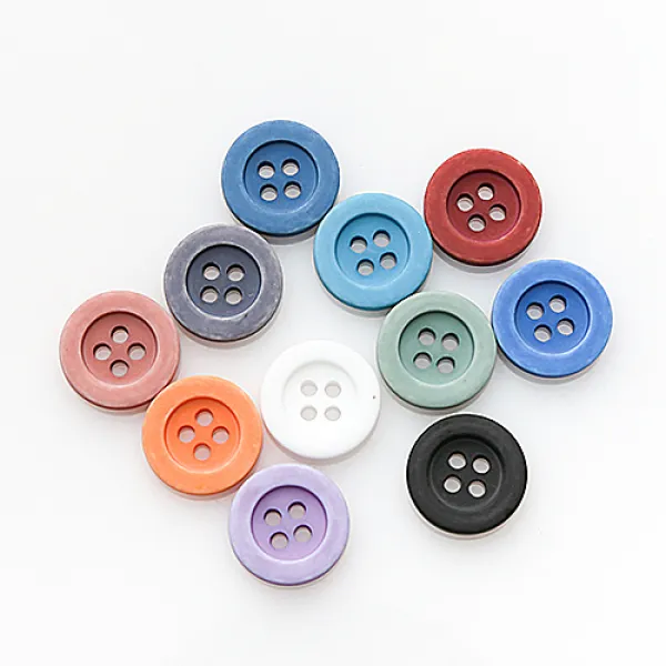 HR빅버튼 수선단추 사흘 스크레치무광 15mm 22p 세트, 혼합 색상, 1세트